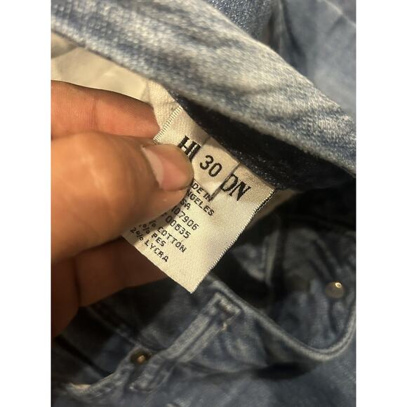 Hudson Jeans Size 30 Straight Leg Flap Pocket Blue Medium‎ Wash Stretch W422DCL - Picture 5 of 8